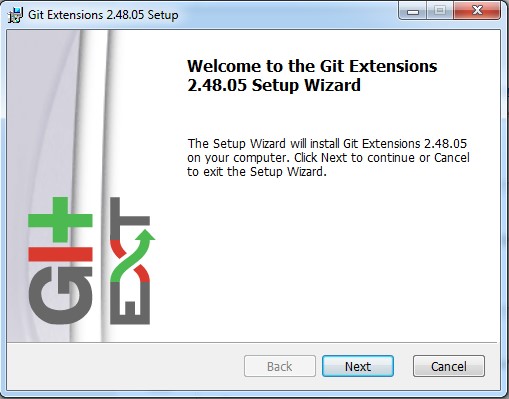 Установка «Git Extensions – 2.48.05». Шаг 1