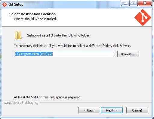Установка «Git». Шаг 3