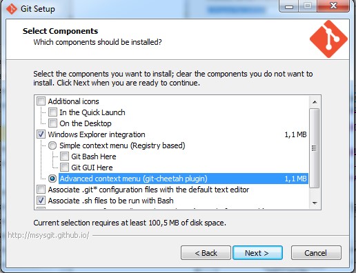 Установка «Git». Шаг 4