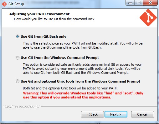 Установка «Git». Шаг 6