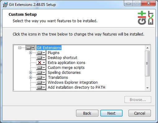 Установка «Git Extensions – 2.48.05». Шаг 5